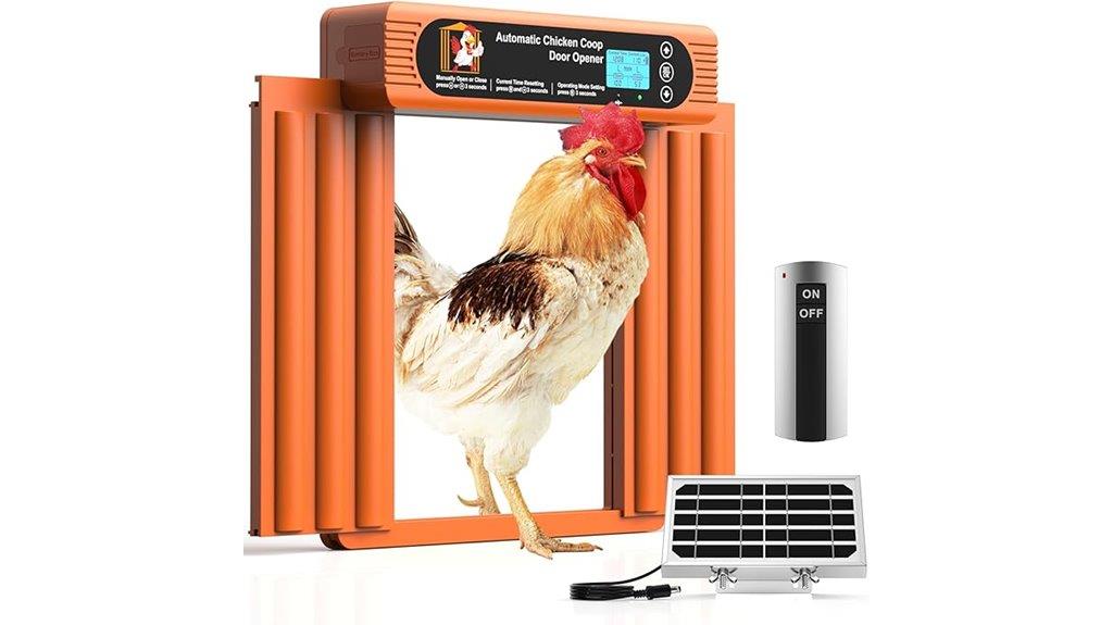 solar powered automatic chicken door