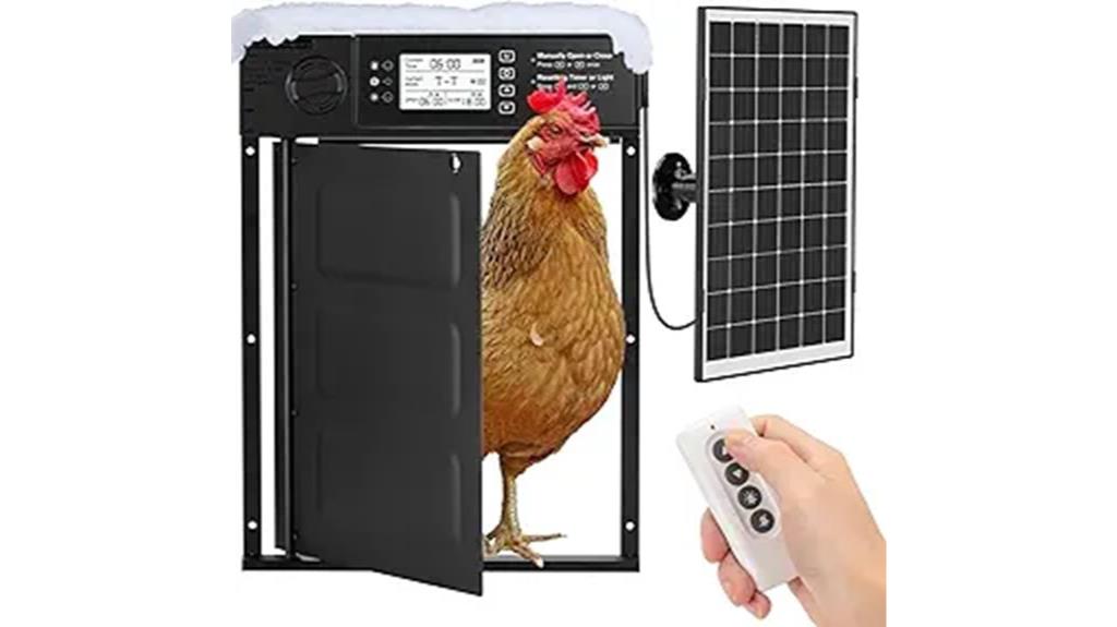 solar powered automatic coop door