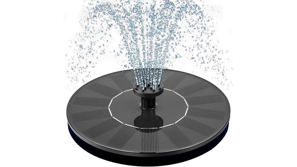 solar powered bird bath fountain