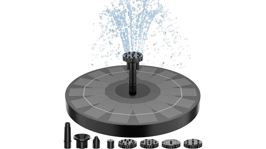 solar powered bird fountain