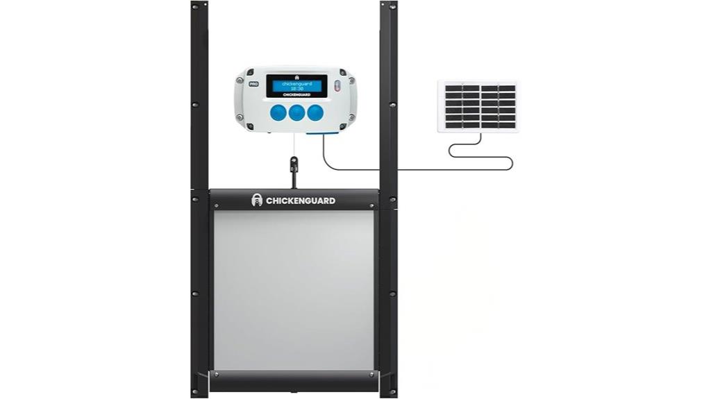 solar powered chicken coop door