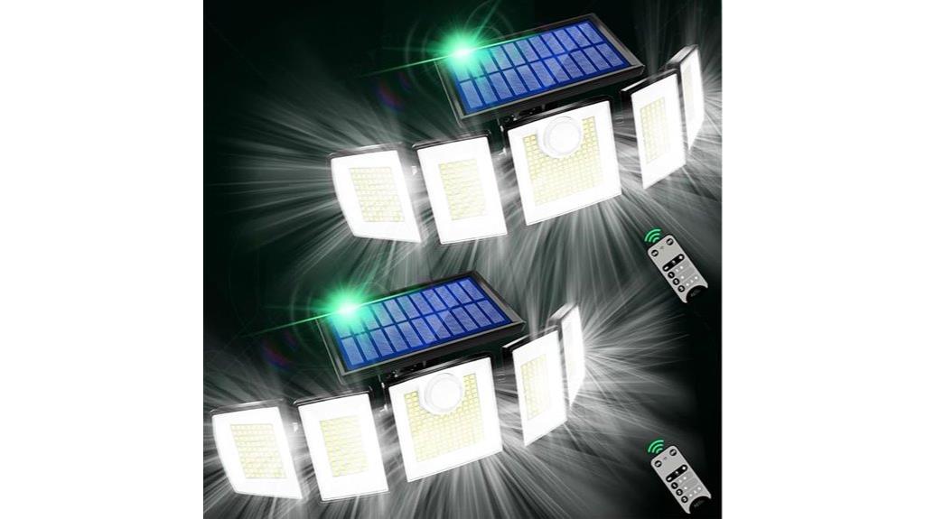 solar powered waterproof security lights