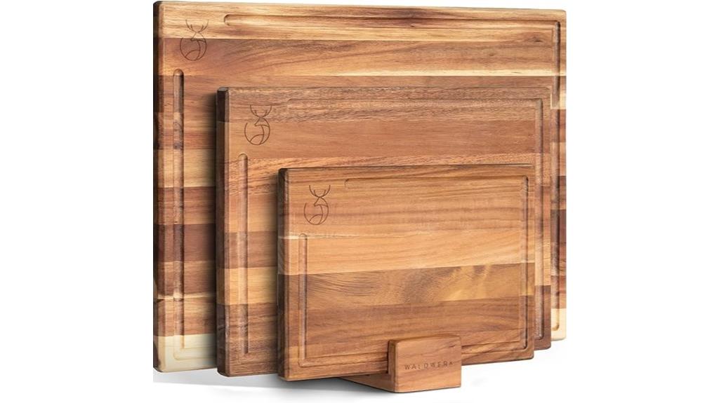 solid acacia wood set