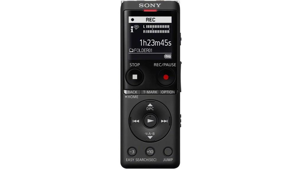 sony icd ux570 black recorder
