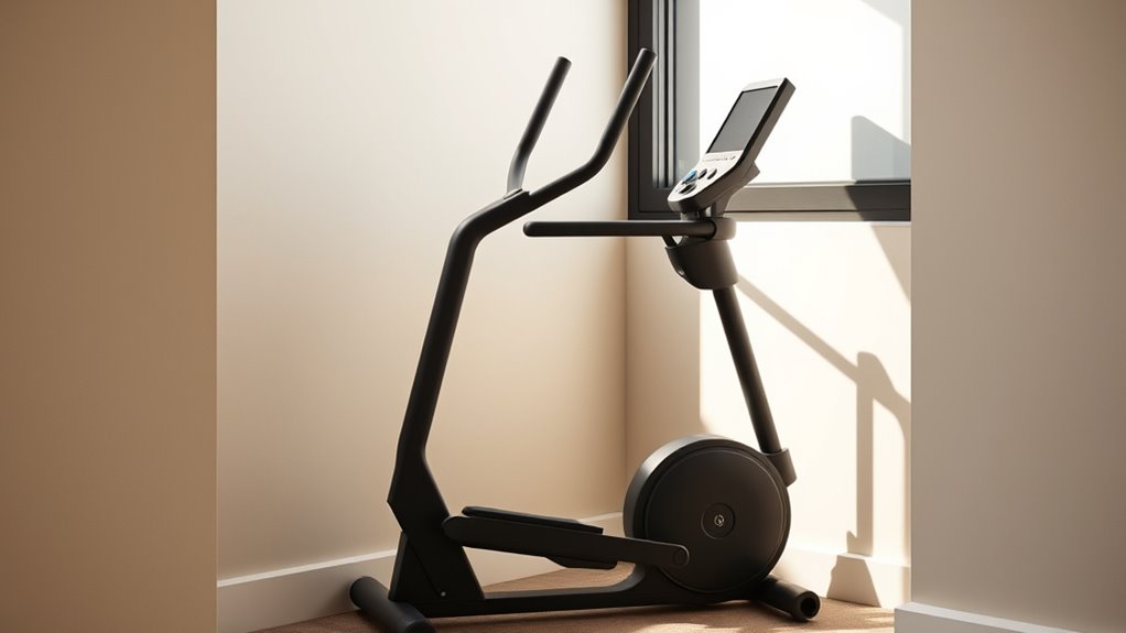 space saving feature rich elliptical
