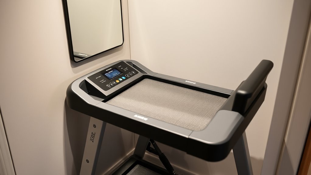 space saving quiet treadmill