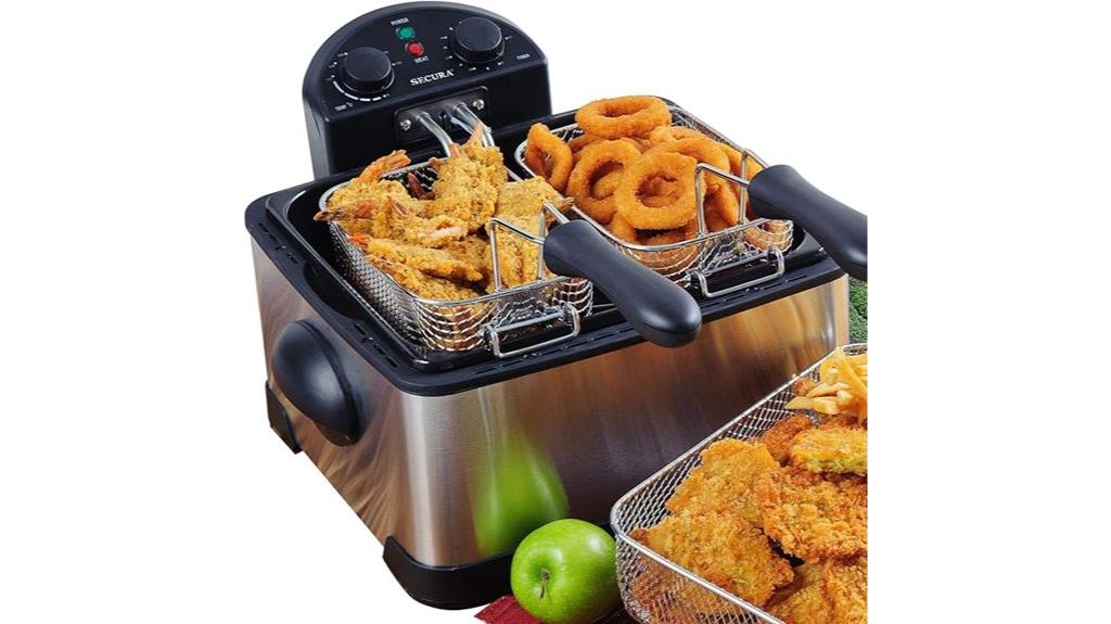 stainless steel 1700w fryer