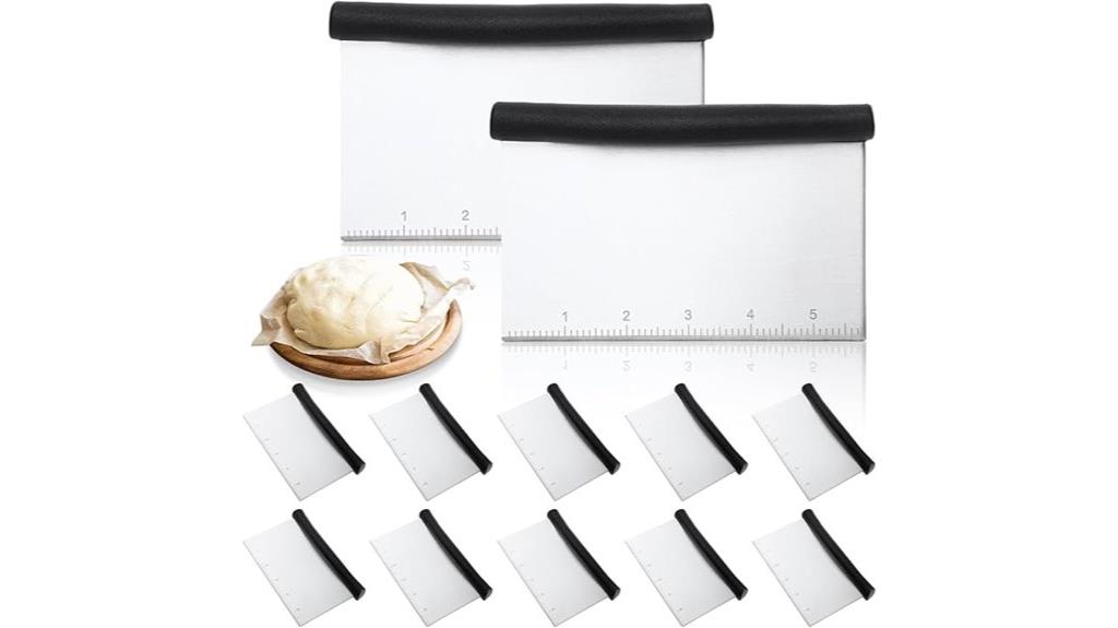 stainless steel dough scraper