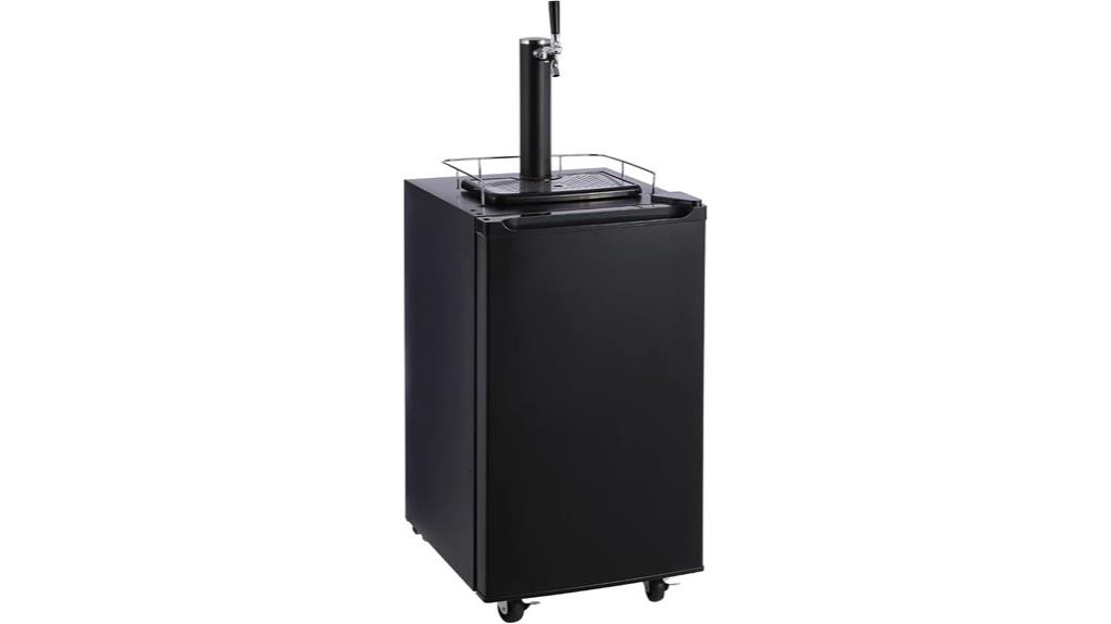 stainless steel draft kegerator