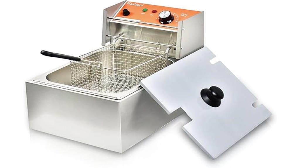 stainless steel fryer capacity