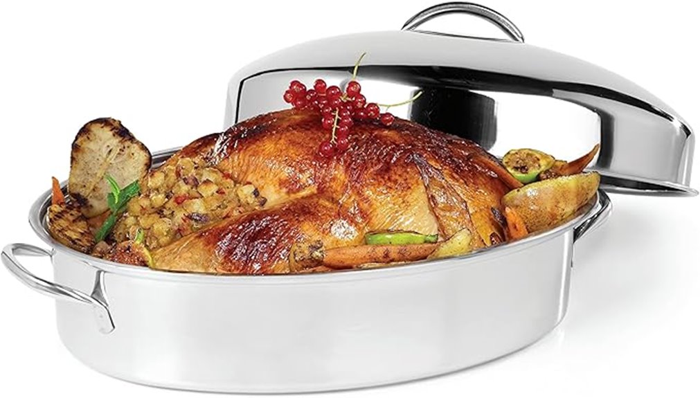 stainless steel roasting pan