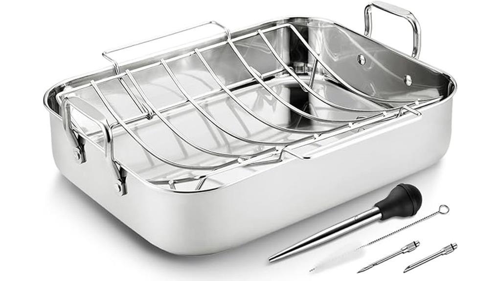 stainless steel roasting pan