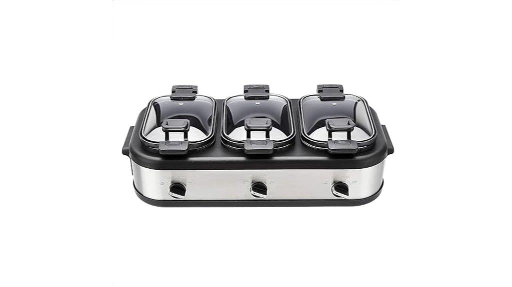 stainless steel triple cooker