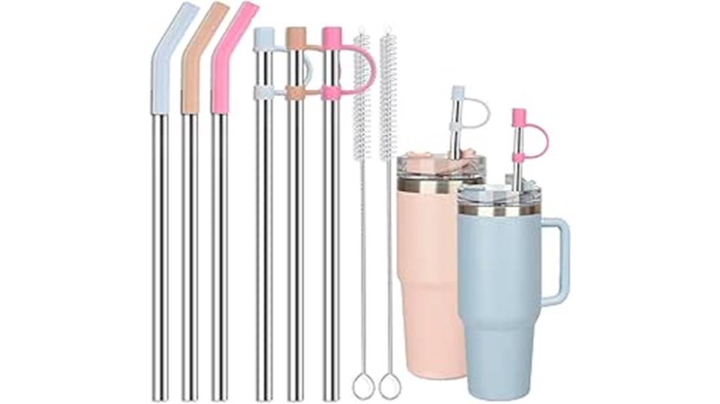 stainless steel tumbler straws