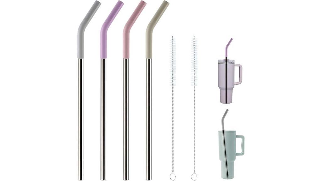 stainless steel tumbler straws