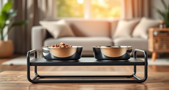 stylish elevated dog bowls