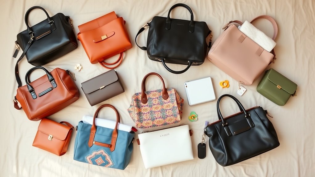 stylish functional diaper bags
