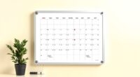 stylish whiteboard calendar options