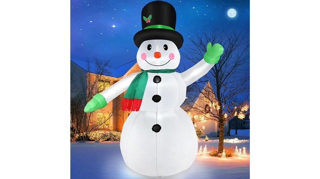 tall christmas snowman inflatable