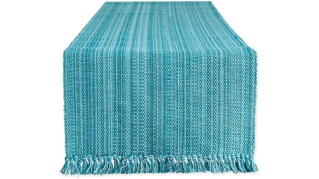 teal variegated table runner