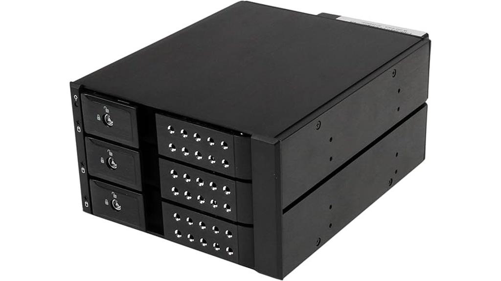 three bay hot swap backplane