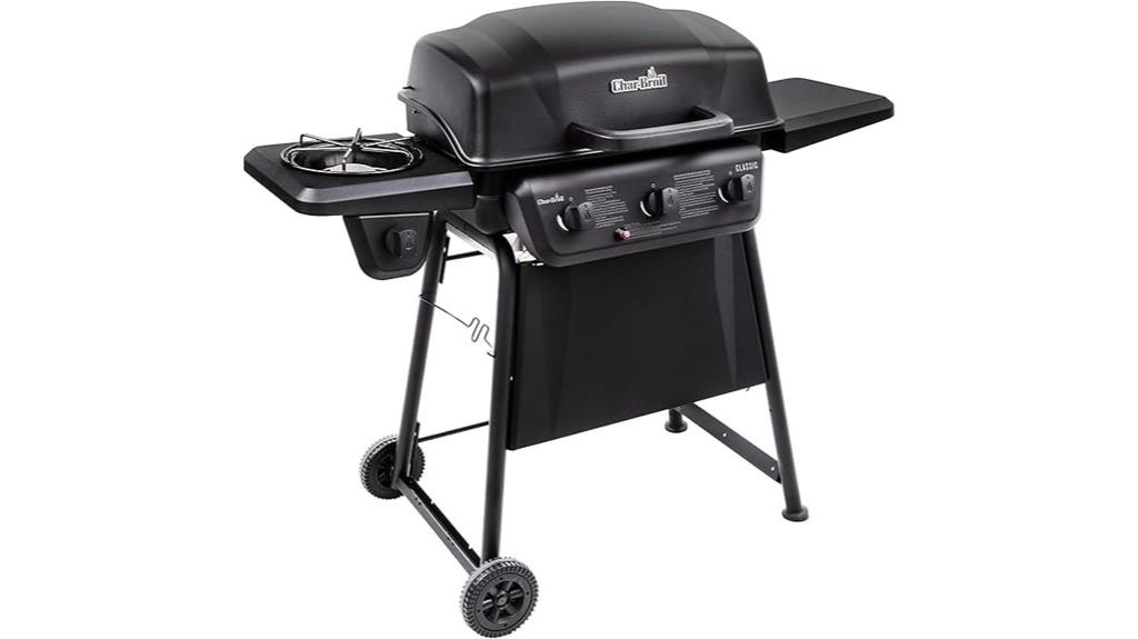 three burner propane grill