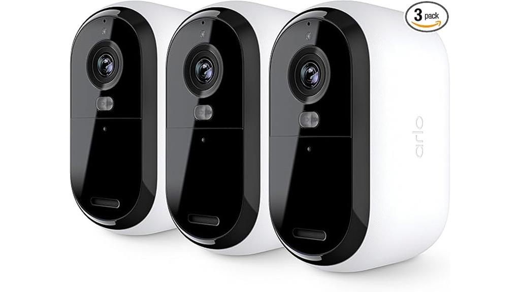 three pack 2k security cameras