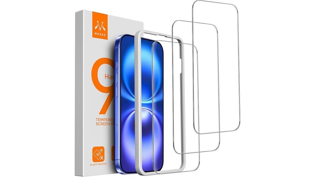 three pack iphone protectors