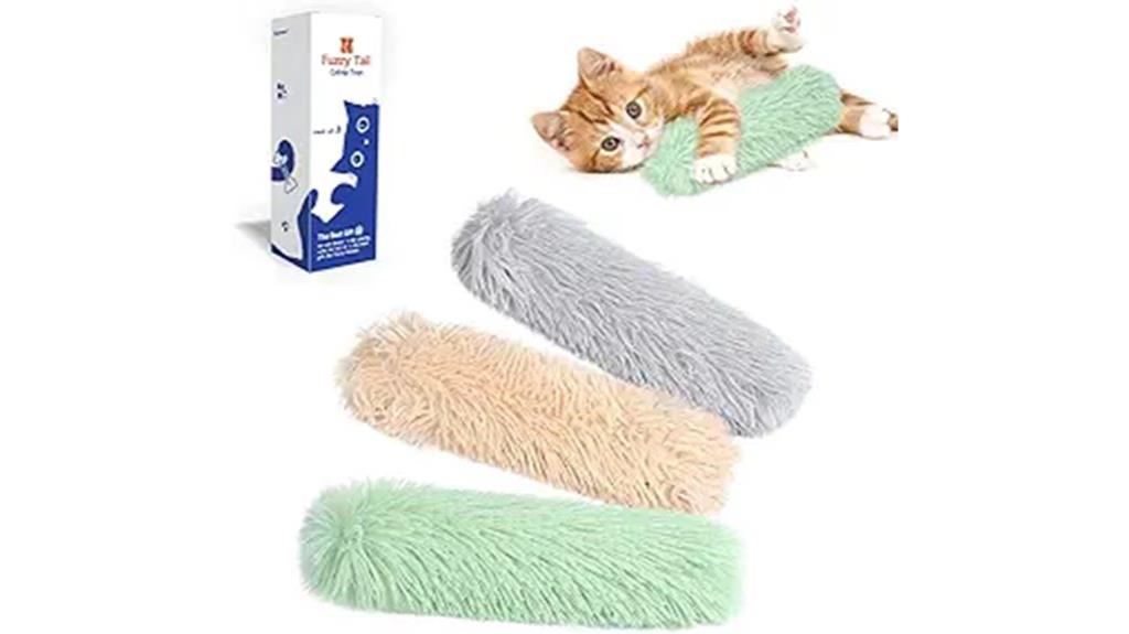 three pillow cat toys