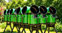 top dual chamber compost tumblers