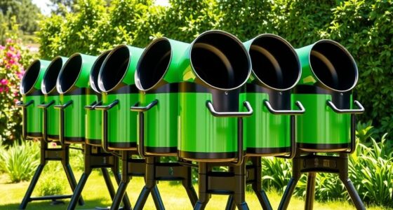 top dual chamber compost tumblers