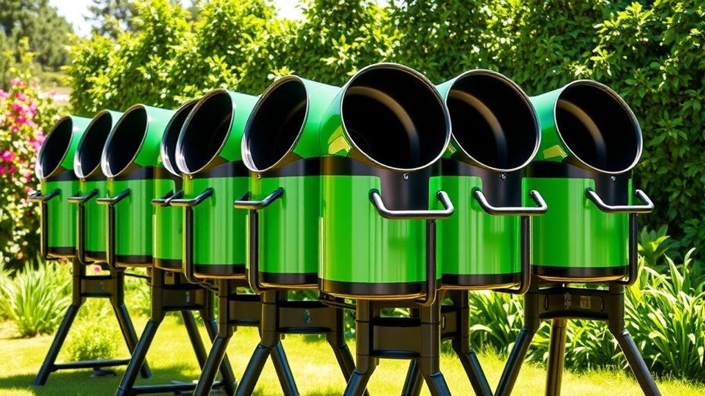 top dual chamber compost tumblers