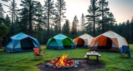 top four person camping tents