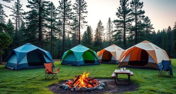 top four person camping tents