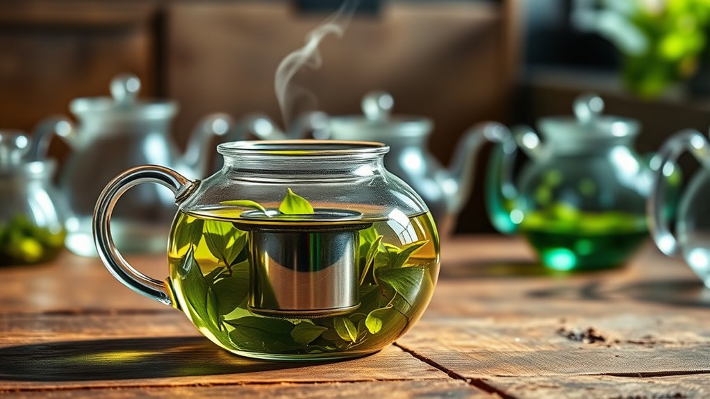 top glass teapots with infuser