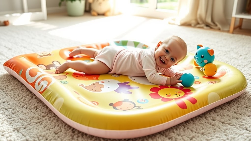 top inflatable tummy time mats