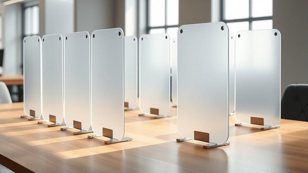 top noise blocking desk dividers