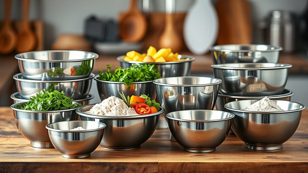 top stainless steel mixing bowls