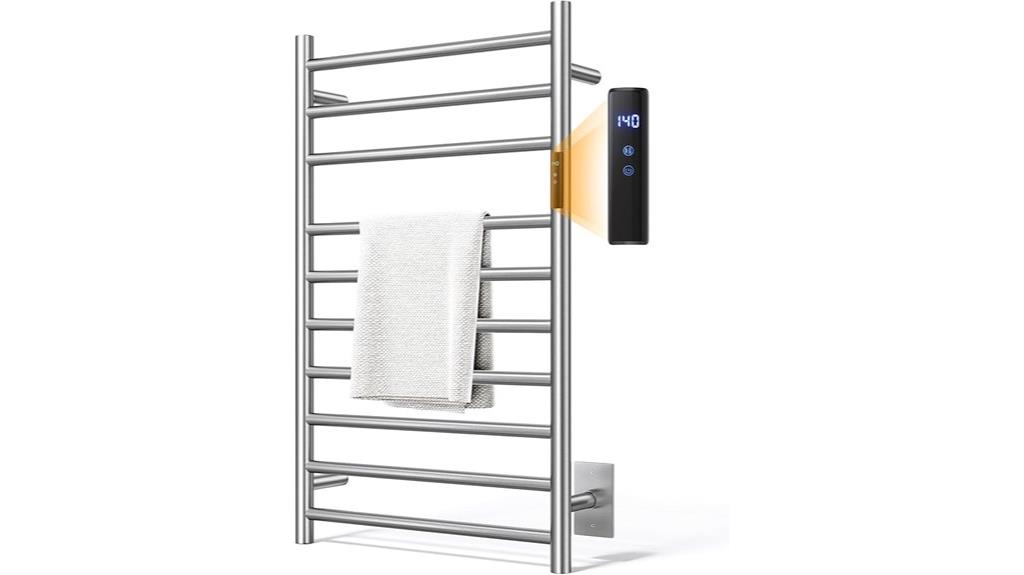 touch screen heated towel rack