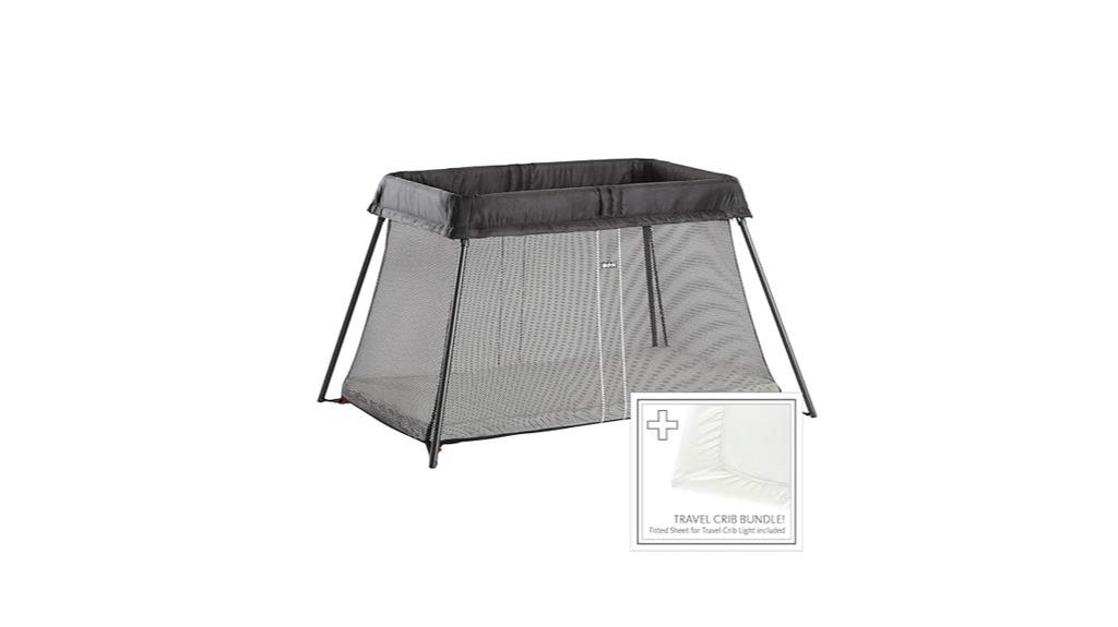 travel crib and sheet bundle