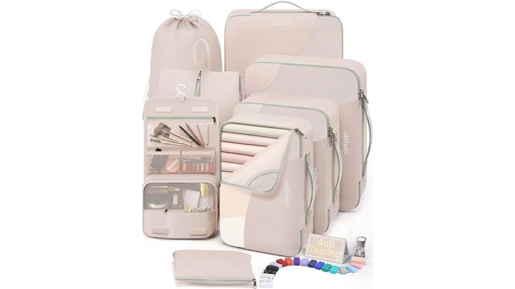 travel luggage packing cubes