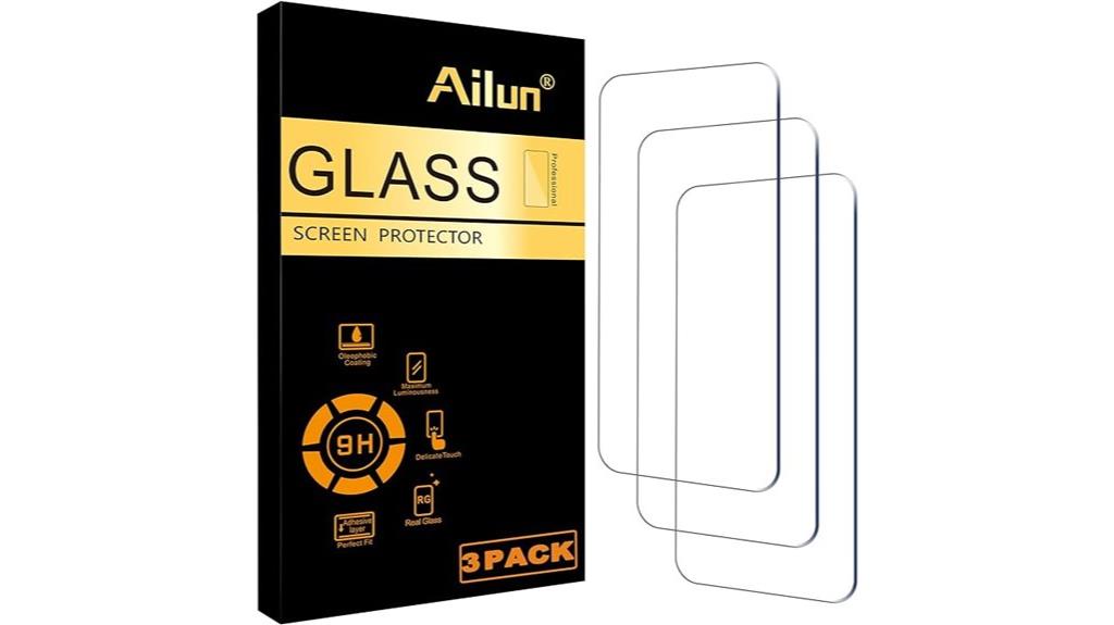 triple pack iphone screen protectors