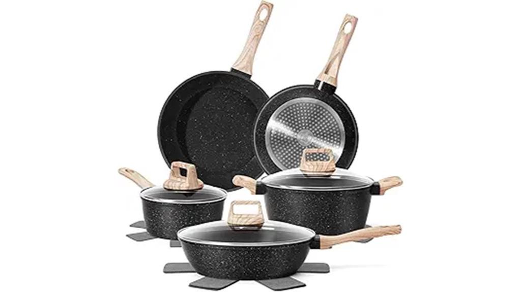 twelve piece cookware set