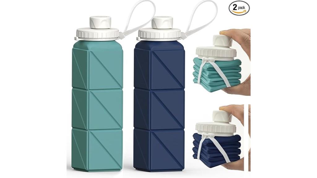 two pack silicone bottles