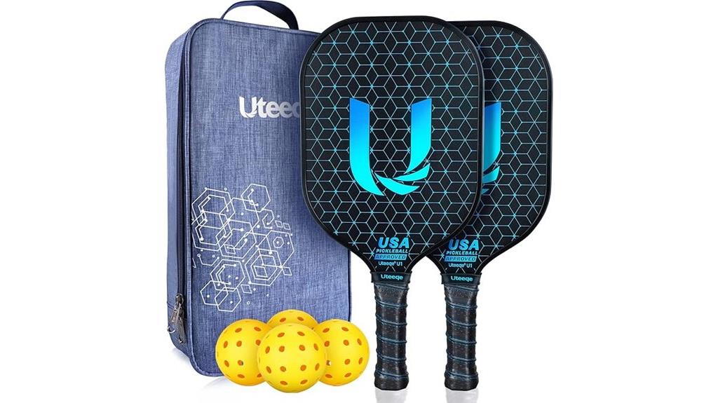 two paddles with balls
