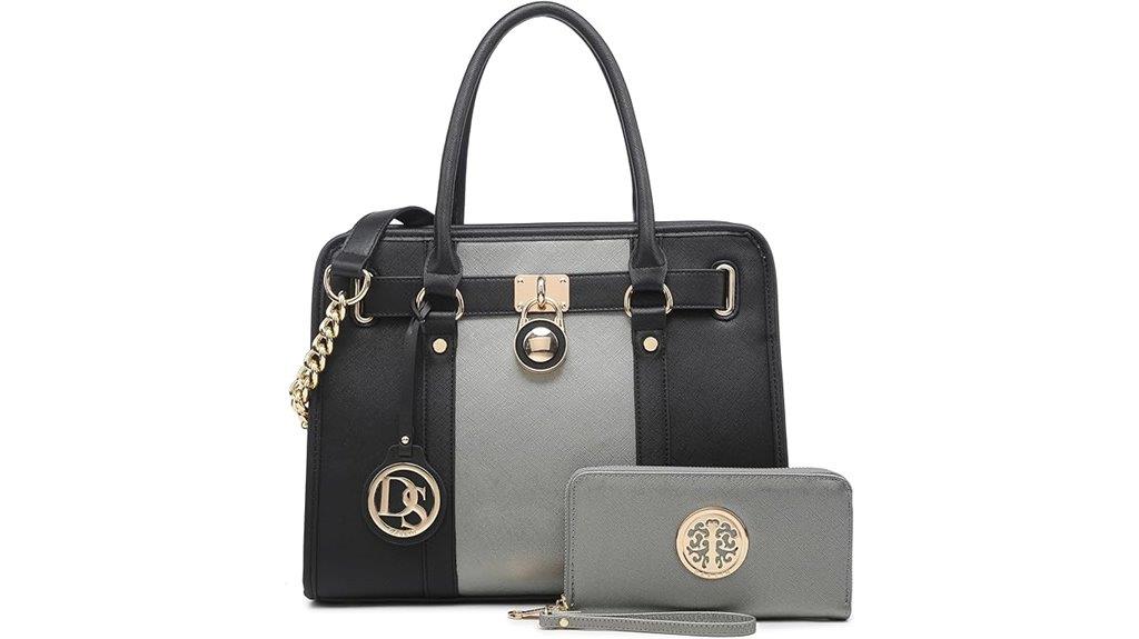 two tone women s satchel