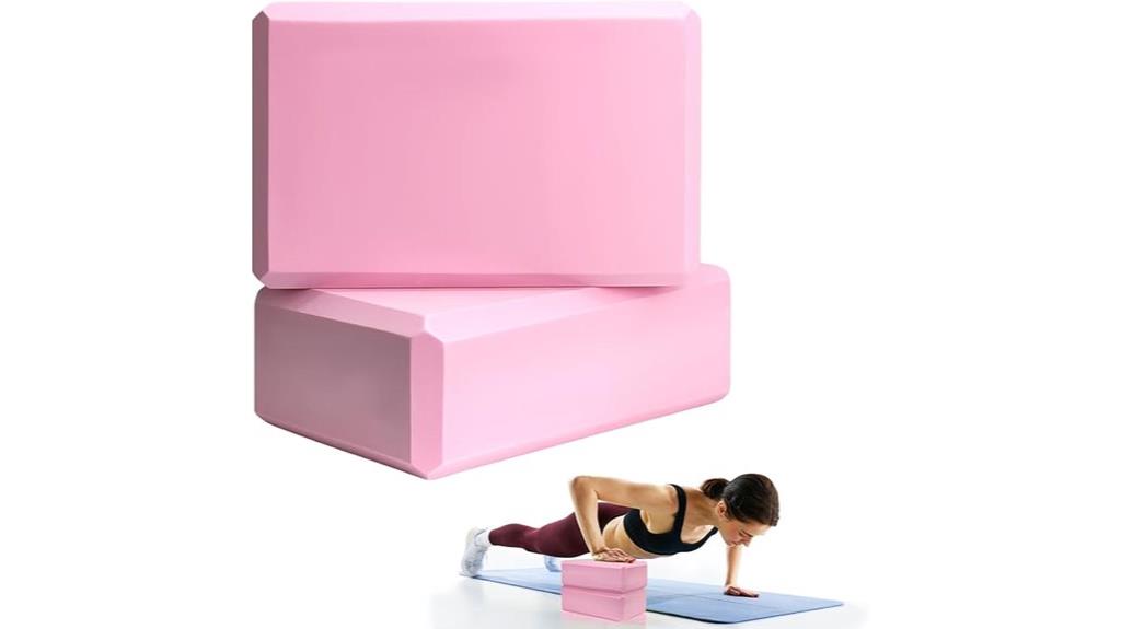 two yoga blocks set