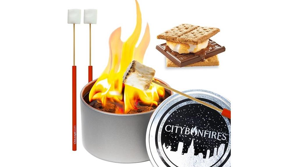 urban outdoor marshmallow gathering