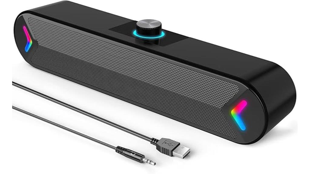 usb powered stereo sound bar