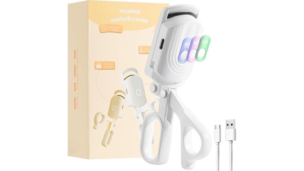 usb rechargeable heated eyelash curler